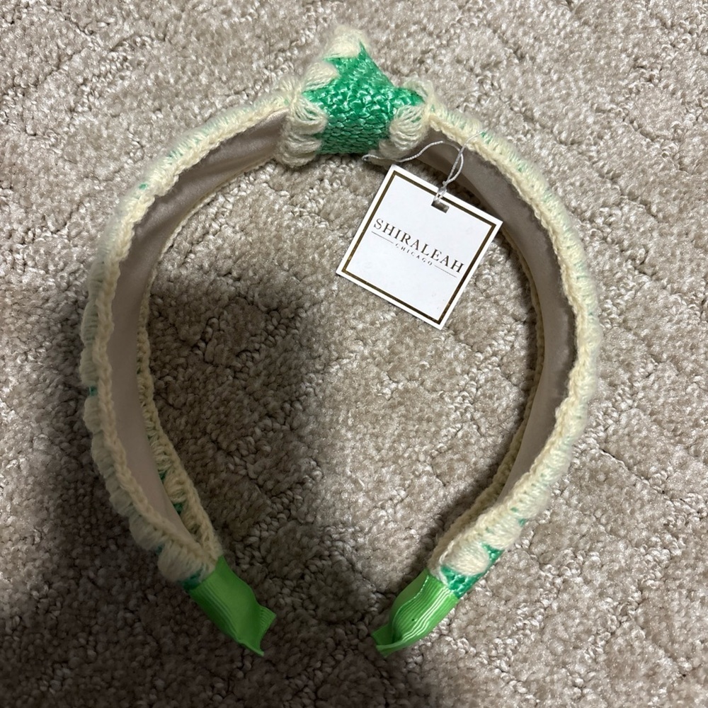 Shiraleah Lacey Knotted Headband green